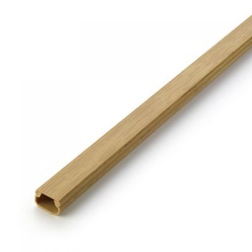 Canaleta adhesiva 16x10 mm base y tapa / roble