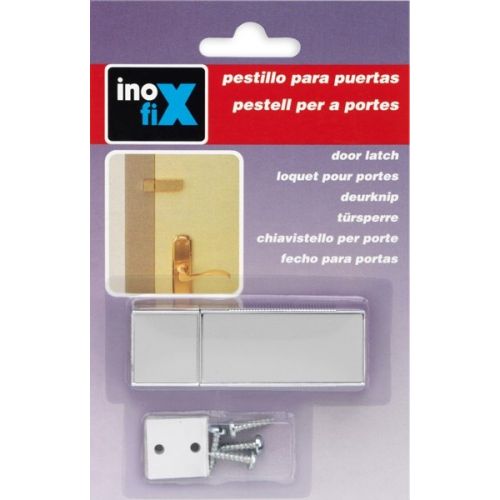 Pestillo para puerta con tornillos / plata