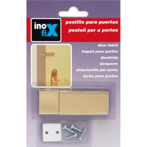 Pestillo para puerta con tornillos / oro