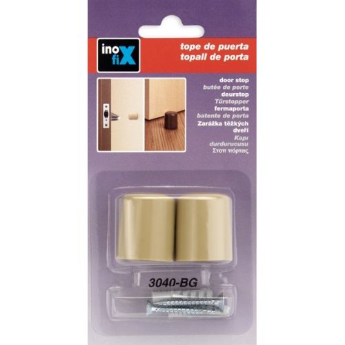 Tope de puerta con tornillo / beige