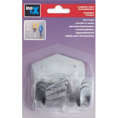 Colgador herramientas con tornillos / zincado