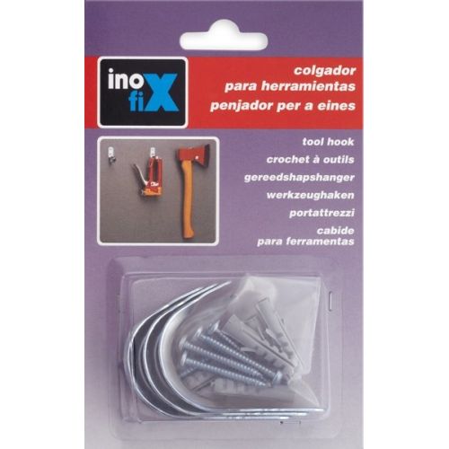 Colgador herramientas con tornillos / zincado