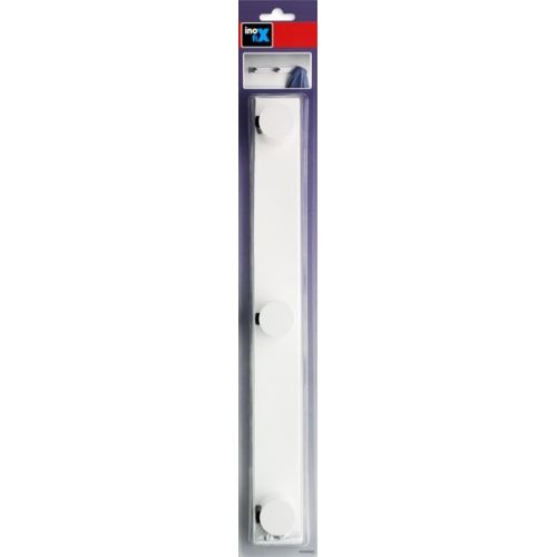 Colgador cilíndrico triple / blanco