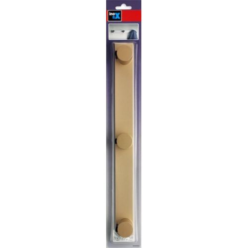 Colgador cilíndrico triple  / oro mate