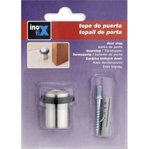 Tope puerta con tórica / acero inox.