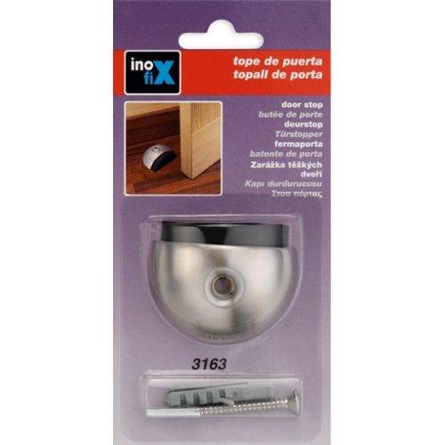 Tope puerta semi-esférico / acero inox.