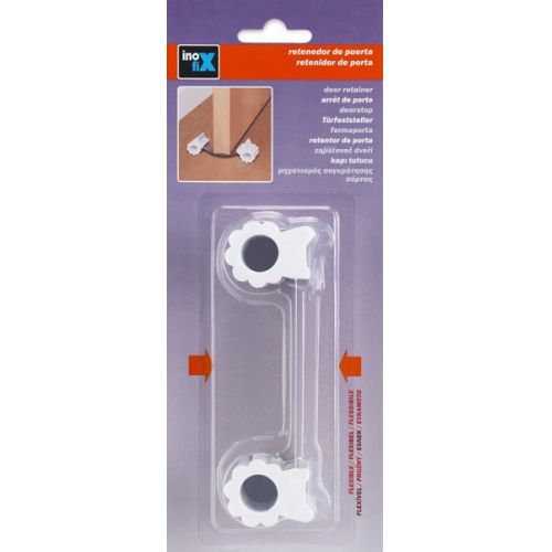 Retenedor de puerta flexible / blanco