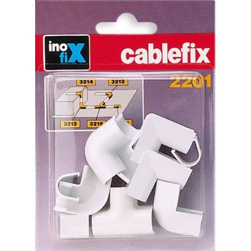 Enlaces surtidos para cablefix 2201 / blanco
