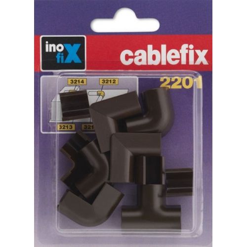 Enlaces surtidos para cablefix 2201 / marrón
