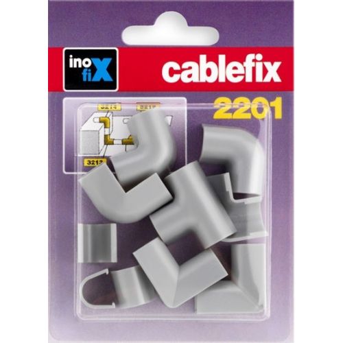 Enlaces surtidos para cablefix 2201 / gris metalizado
