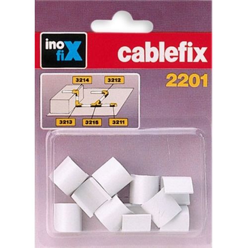 Enlace recto para cablefix 2201 / blanco