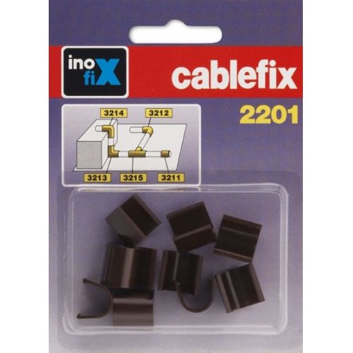 Enlace recto para cablefix 2201 / marrón