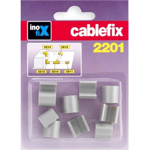 Enlace recto para cablefix 2201 / gris metalizado