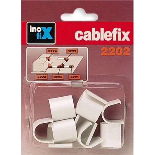 Enlace recto para cablefix 2202 / blanco