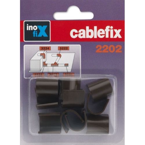Enlace recto para cablefix 2202 / marrón