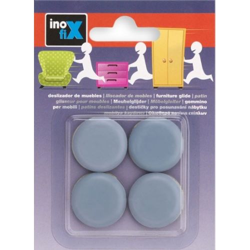 Deslizador mueble adhesivo  ø 25 mm / gris