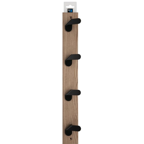 Colgador fresno NORDIK 4 ganchos / negro