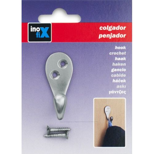 Colgador clásico de latón / níquel satinado