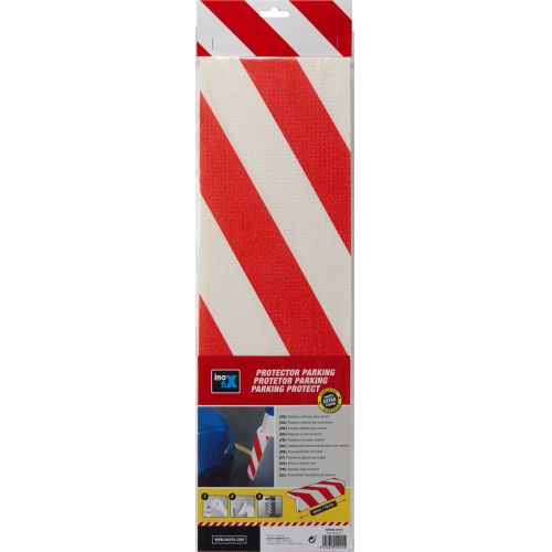 Protector parking para cantos / rojo-blanco