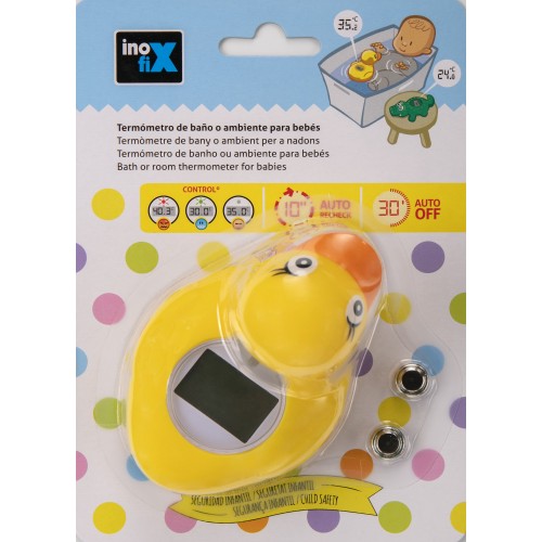 Termómetro digital patito para bañera/baño / amarillo