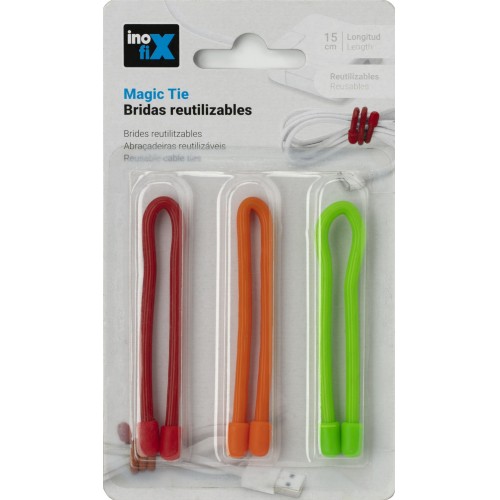 Bridas reutilizables Magic Tie 15cm. / surtido