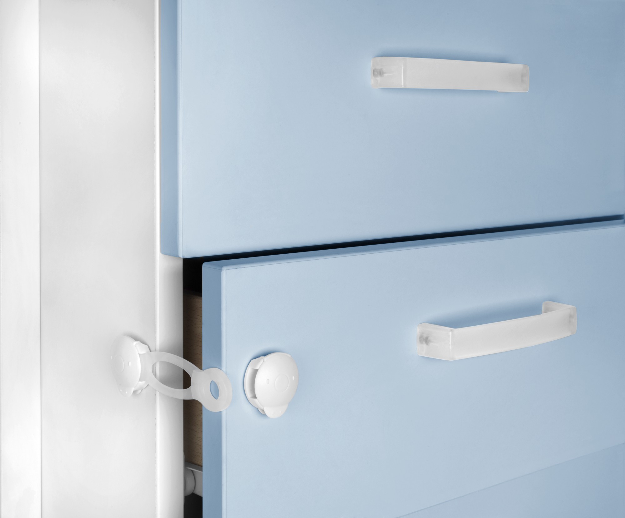 Cierre seguridad multiuso corto / blanco