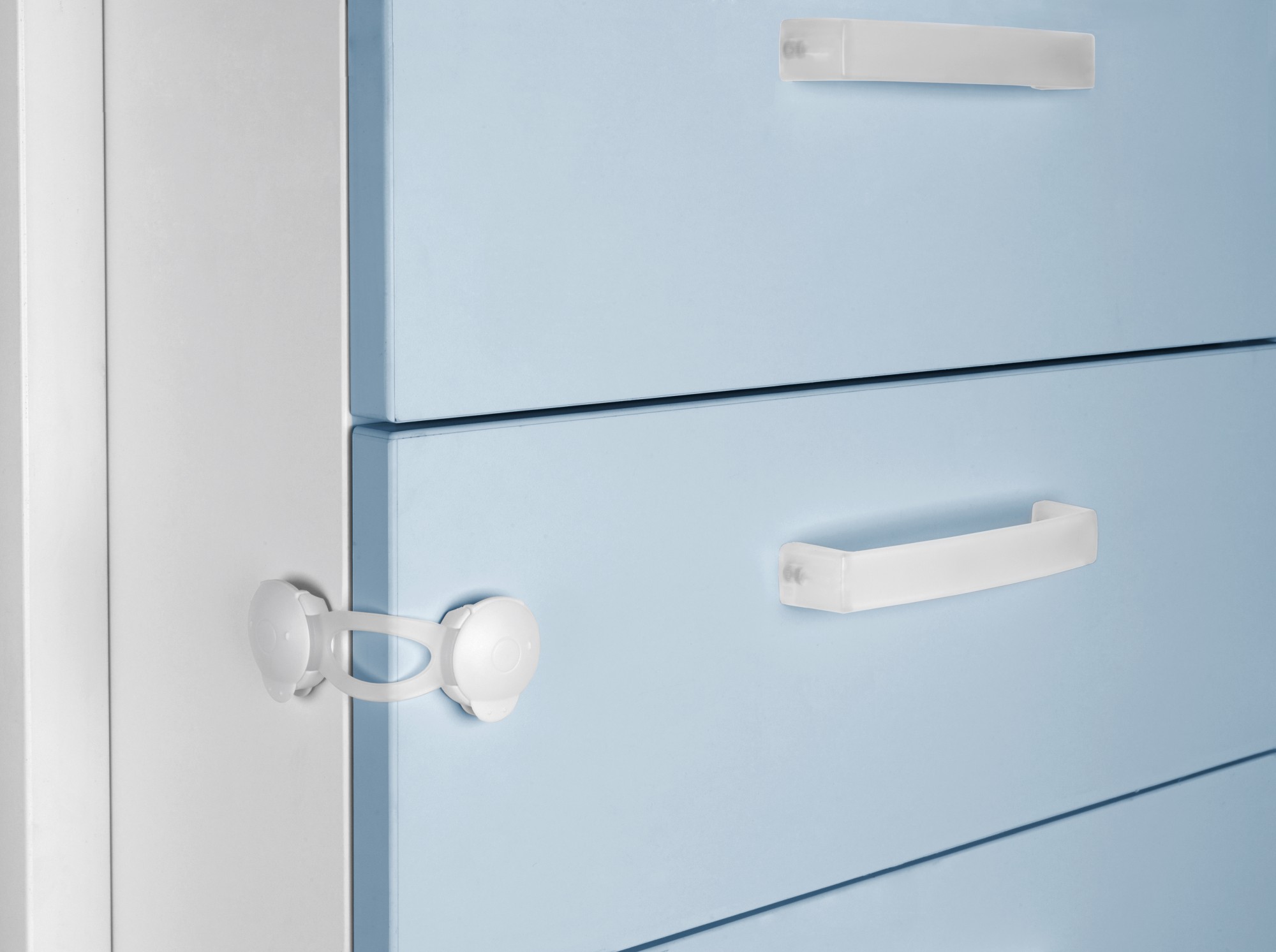 Cierre seguridad multiuso corto / blanco