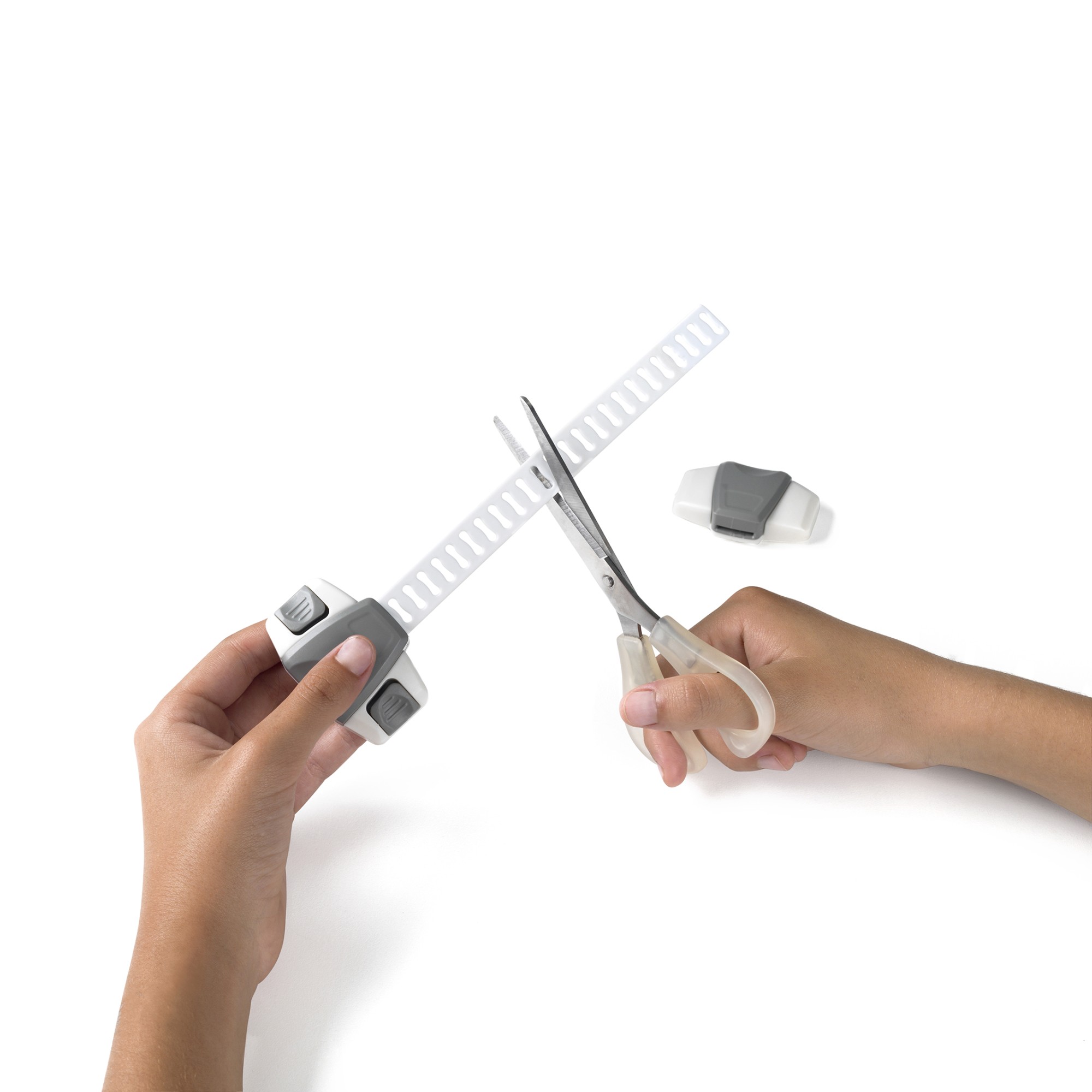 Cierre seguridad multiuso ajustable / blanco