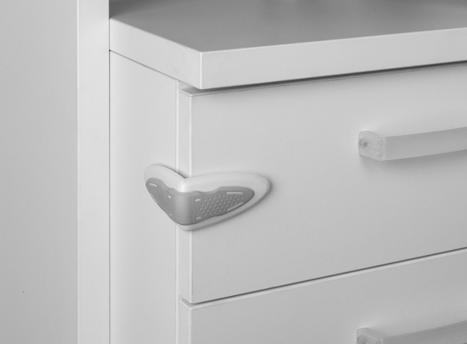 Cierre seguridad lateral con pestillo / blanco