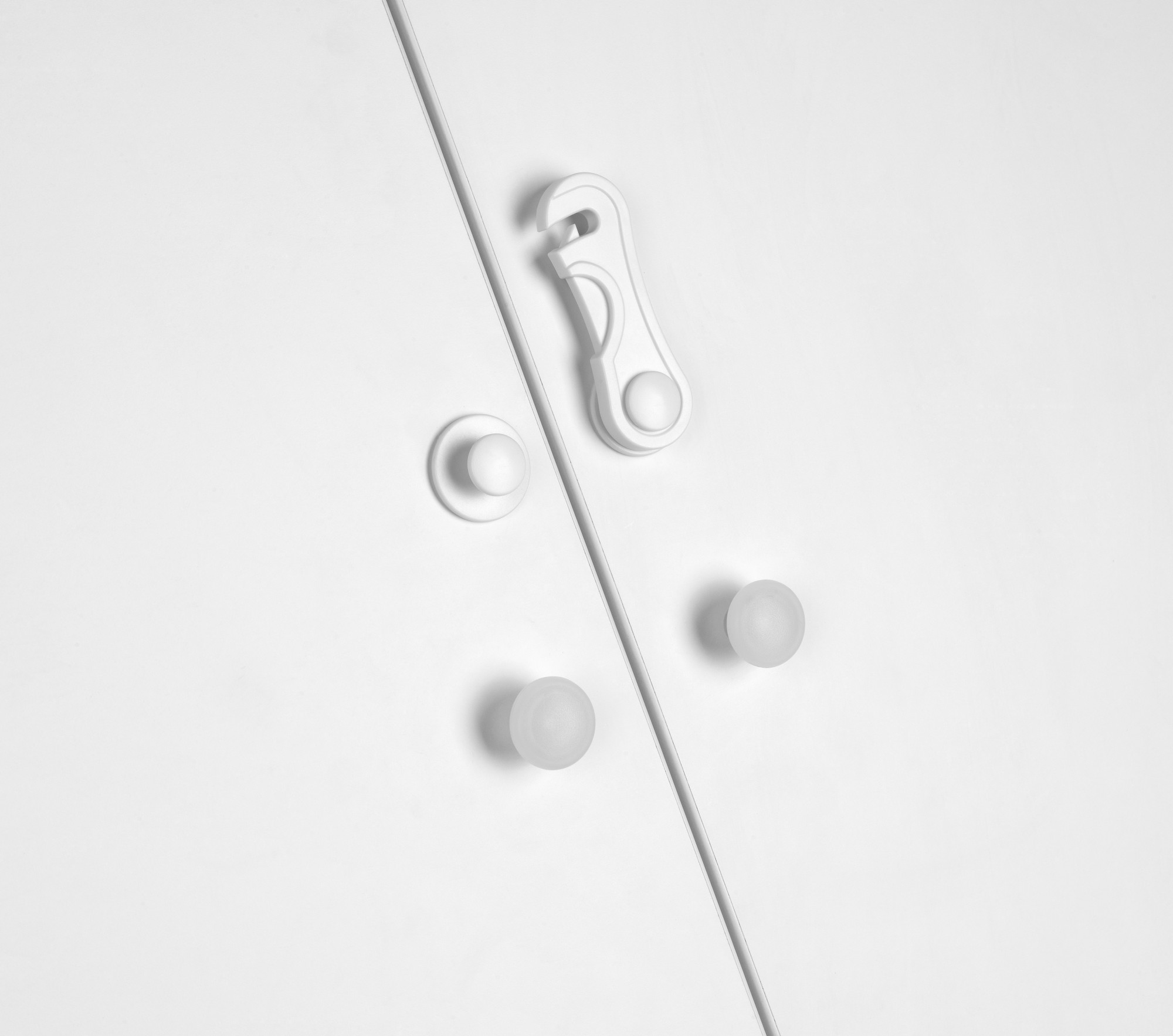 Cierre seguridad frontal / blanco