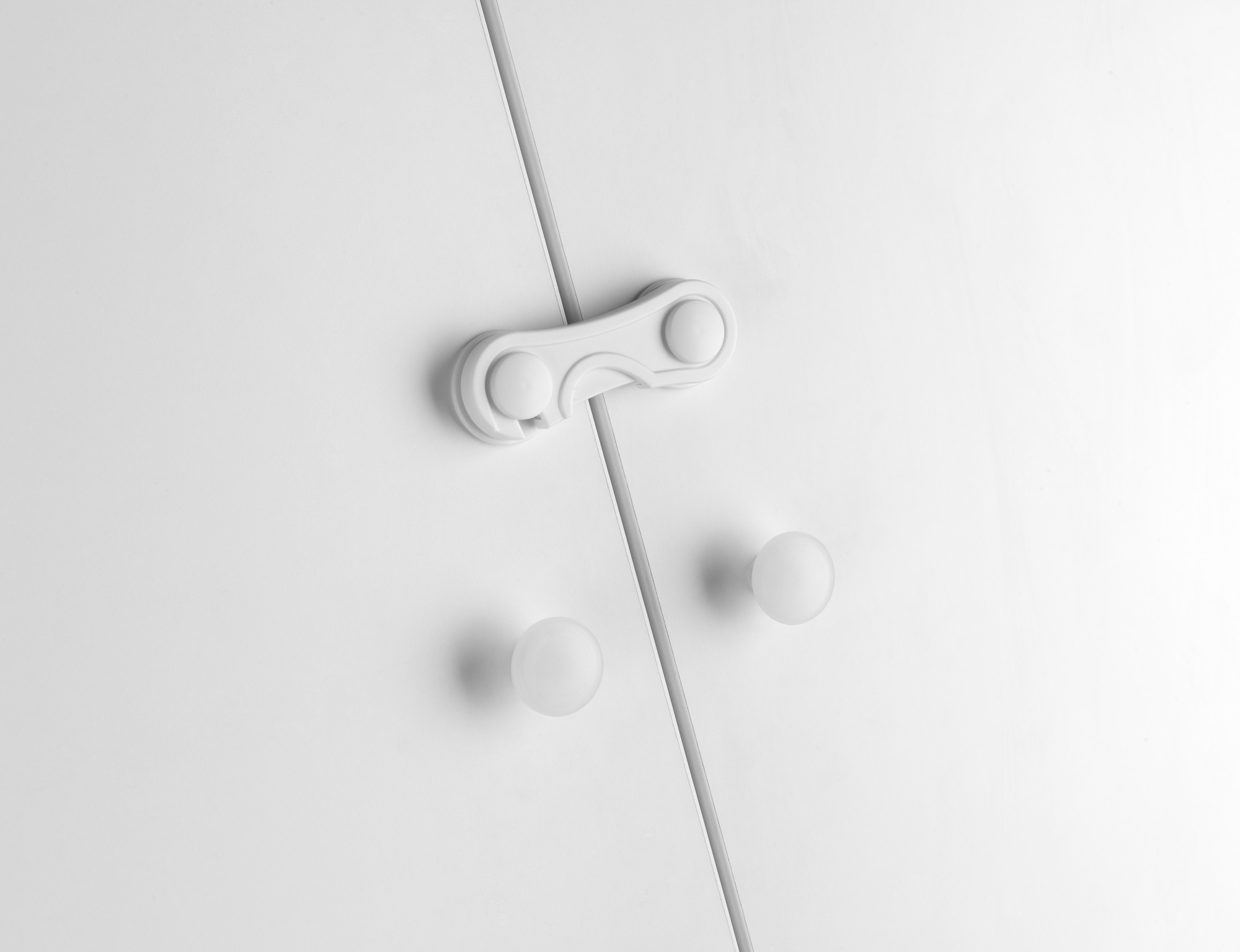 Cierre seguridad frontal / blanco