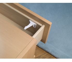 Cierre seguridad interno armario y cajón / blanco