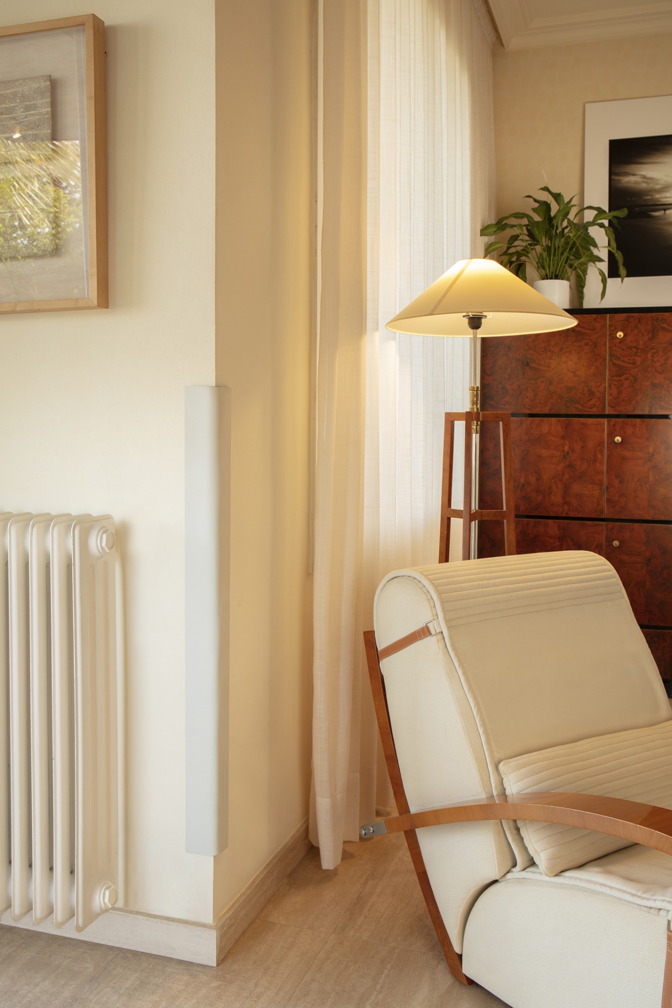 Protector adhesivo acolchado para cantos y paredes / blanco