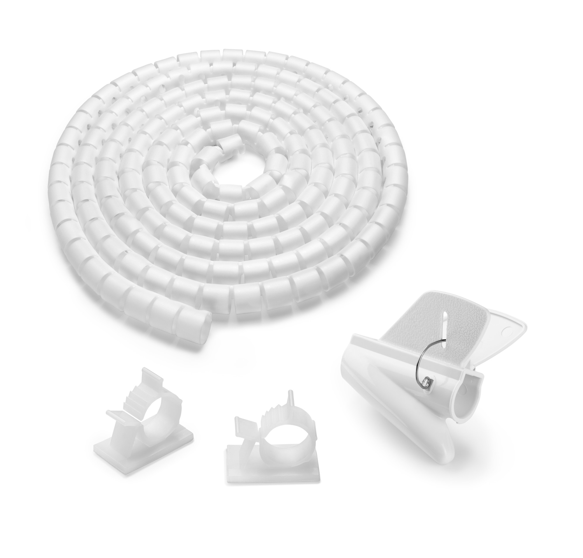 Agrupador de cables flexible / blanco