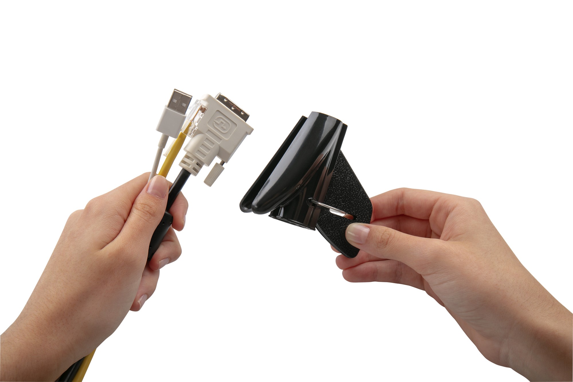 Agrupador de cables flexible / negro