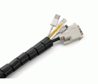 Agrupador de cables flexible / negro