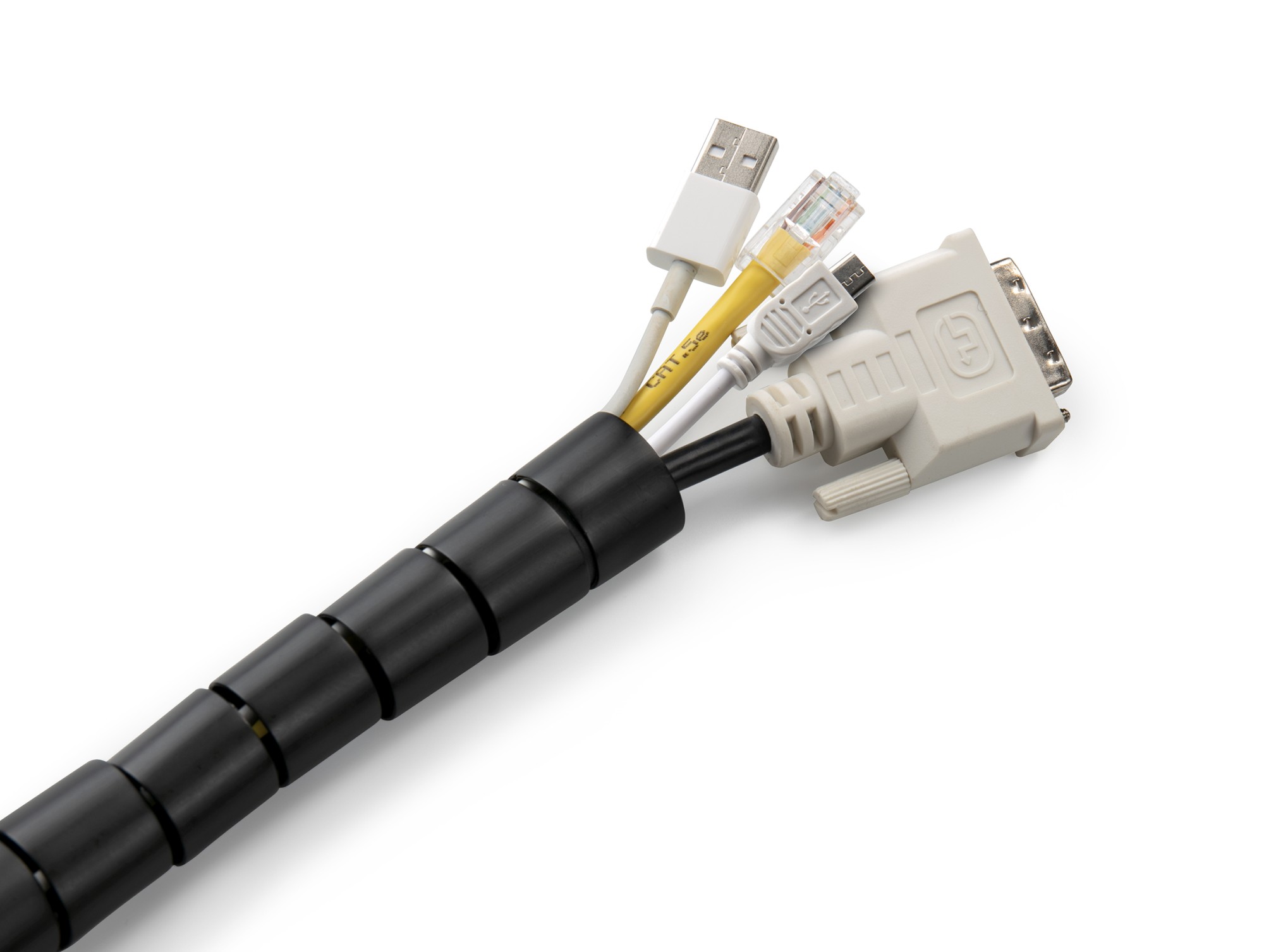 Agrupador de cables flexible / negro