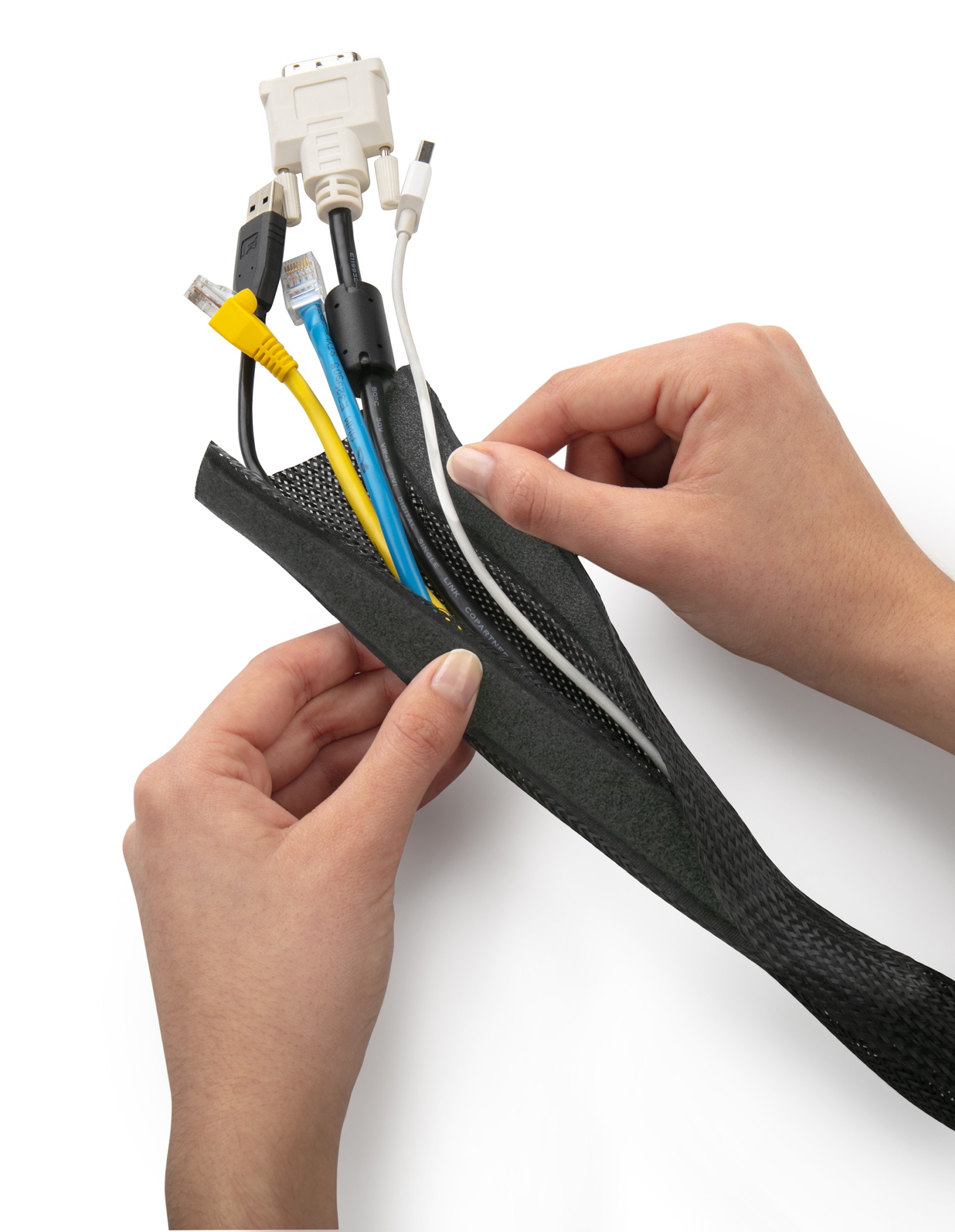 Malla agrupadora de cables / negro