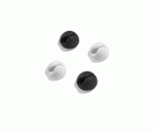 Mini Clip adhesivo para cables / blanco-negro