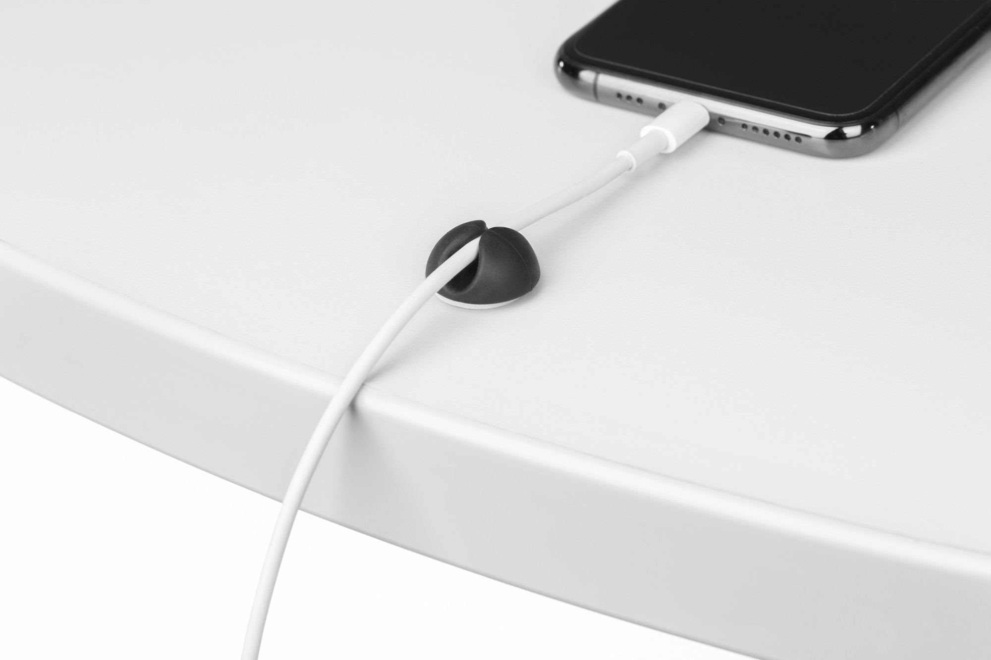 Mini Clip adhesivo para cables / transparente