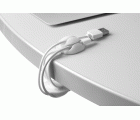 Clip para cables triple / blanco
