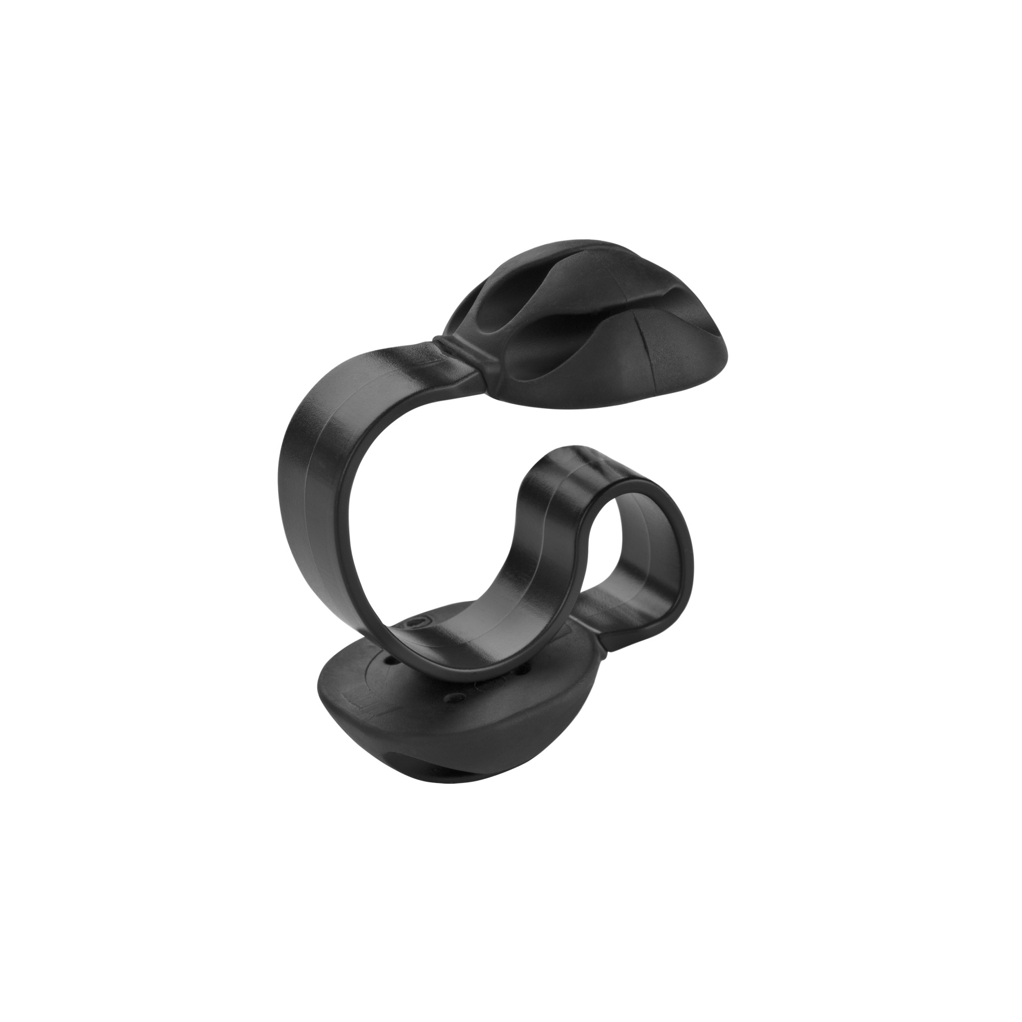 Clip para cables triple / negro