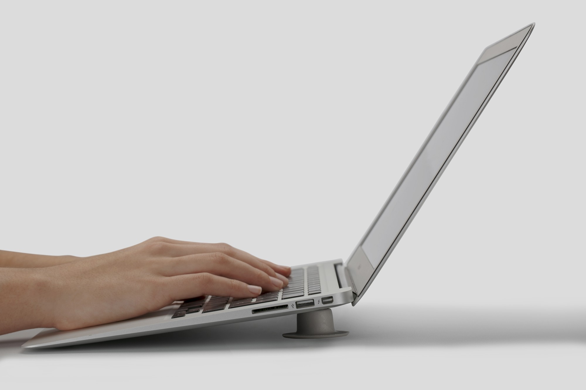 Soportes para ordenador portátil/ Gris