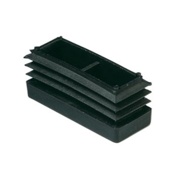 Contera interior rectangular 20x50 mm / negro