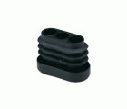 Contera interior ovalada  20x40 mm / negro