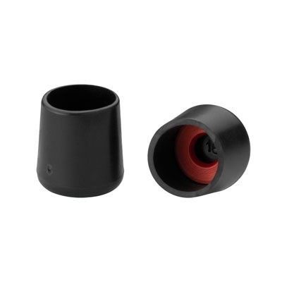 Contera exterior con arandela Ø 25 mm / negro