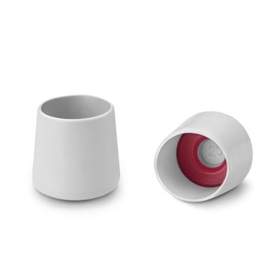 Contera exterior con arandela Ø 10 mm / blanco