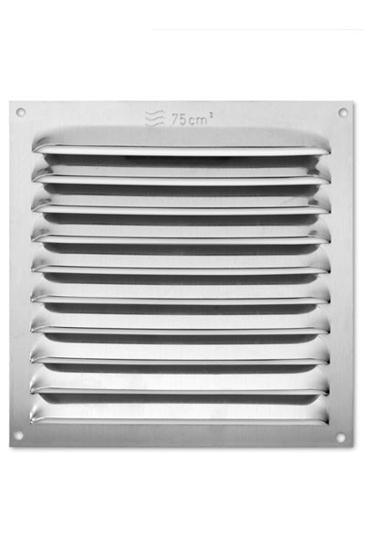 Rejilla aluminio adhesiva 150x150 mm  / natural