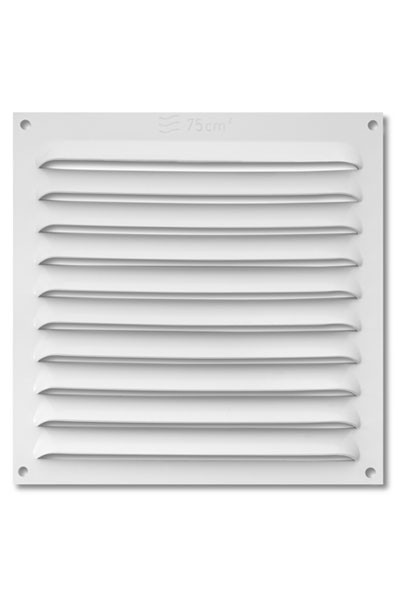 Rejilla aluminio adhesiva 150x150 mm  / blanco