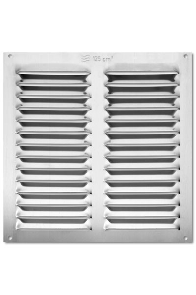 Rejilla aluminio adhesiva 200x200 mm  / natural